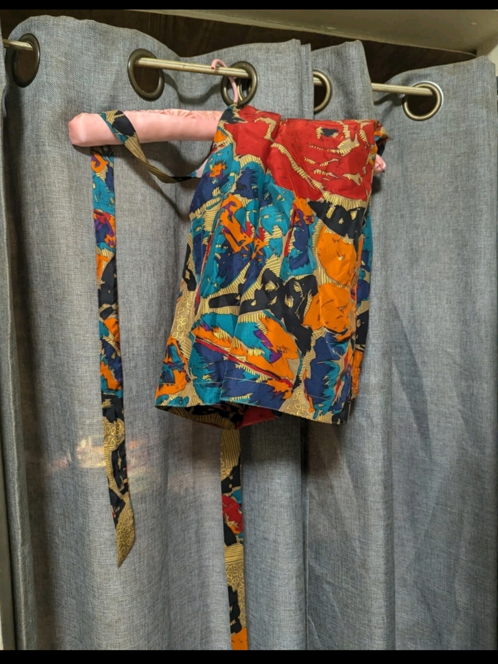 Rafaella Multicolor Metallic 100% Silk Romantic Floral  Skirt Med - Picture 3 of 7